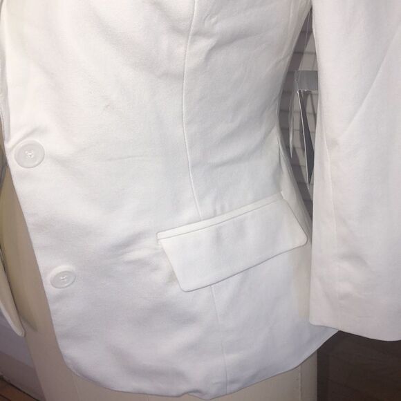 BP Crisp look 👀 Stretch spandex cotton jacket Pockets Bright White Xtra buttons - Picture 6 of 17